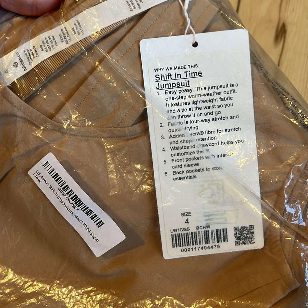 Lululemon Shift in Time Sleeveless Jumpsuit Beechwood 4 - Picture 7 of 7